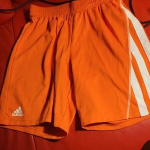 Adidas Men's Bright Orange Athletic Shorts
